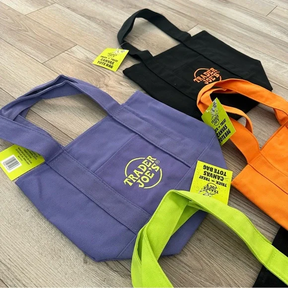 Trader Joe's Mini Tote Bags Halloween Set 🎃👻 - Picture 3 of 4